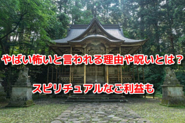 白山神社がやばい怖いと言われる理由や呪いとは？スピリチュアルなご利益も